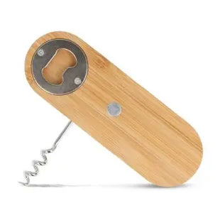 Multifunktionaler Flaschenöffner aus Bambus in Natur – Vielseitig & Ökologisch, Ideal für jeden Haushalt, 100mm TK Gruppe® Grosshandel 