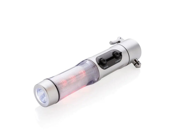 Multifunktions-Notfalllicht mit Hammer, Silber TK Gruppe® Grosshandel 