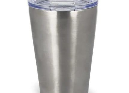 Murray Thermobecher 300 ml mit Deckel – edler Isolierbecher in Silber für unterwegs TK Gruppe® Grosshandel 
