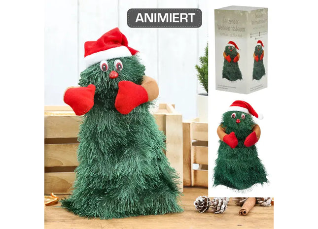 Musikalischer Tanz-Weihnachtsbaum - Groß, ca. 27 cm, Festliche Dekoration mit Tanzfunktion TK Gruppe® Grosshandel 