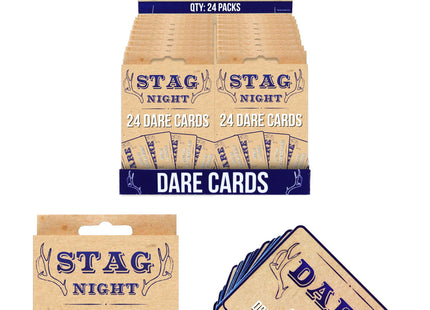 Mutprobe-Karten für Junggesellenabschied, 24 Stück, 8x11cm - Party-Spiel TK Gruppe® Grosshandel 