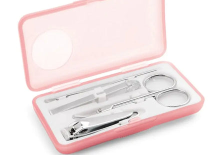 NADIA Pflegeset für Nägel, 4-teiliges Maniküre-Kit, Farbe Hellrosa TK Gruppe® Grosshandel 