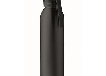 NAPIER Schwarze Aluminium-Trinkflasche, 600 ml, Ultraleicht TK Gruppe® Grosshandel 