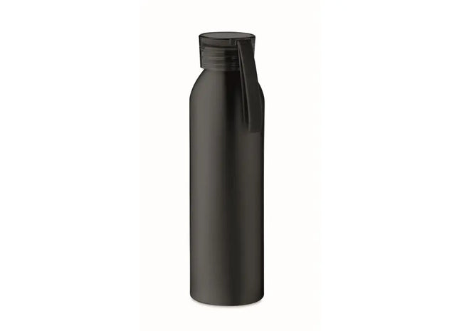 NAPIER Schwarze Aluminium-Trinkflasche, 600 ml, Ultraleicht TK Gruppe® Grosshandel 
