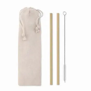 NATURAL STRAW Bambus Trinkhalme - Öko-Chic in Beige TK Gruppe® Grosshandel