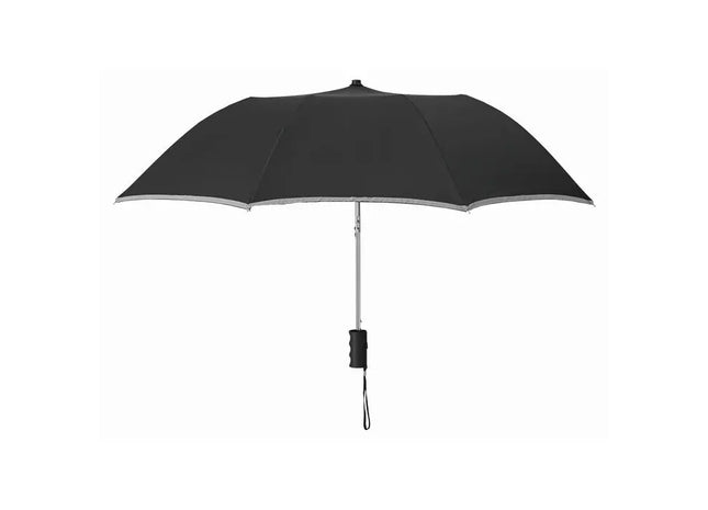 NEON Regenschirm 53cm in Schwarz - Stylischer Schutz vor Regen, Kompakt & Robust TK Gruppe® Grosshandel 