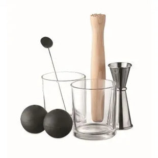 NIGHT Profi Bar-Set – Cocktailshaker & Zubehör in Mattsilber TK Gruppe® Grosshandel 