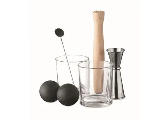NIGHT Profi Bar-Set – Cocktailshaker & Zubehör in Mattsilber TK Gruppe® Grosshandel 