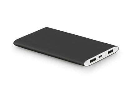 NOBEL Powerbank aus robustem Aluminium, 7'200 mAh Kapazität - Schwarz TK Gruppe® Grosshandel 