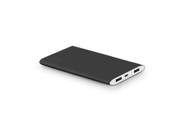 NOBEL Powerbank aus robustem Aluminium, 7'200 mAh Kapazität - Schwarz TK Gruppe® Grosshandel 