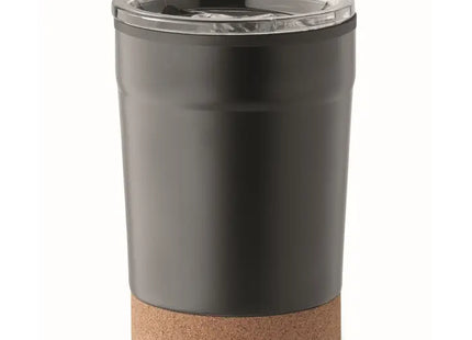 NOMU Doppelwandiger Becher 300ml in Schwarz: Thermisch Optimiert & Stilvoll TK Gruppe® Grosshandel 