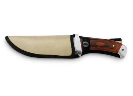 NORRIS Premium Küchenmesser, Edelstahlklinge & Dunkles Holz, Natur TK Gruppe® Grosshandel 