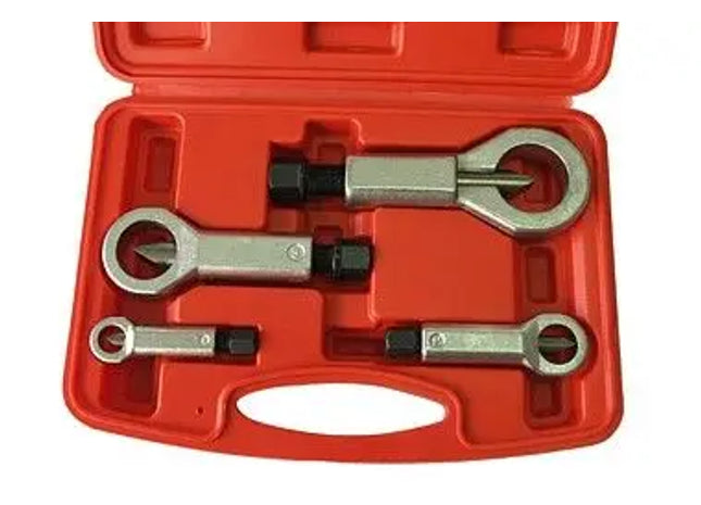 NUSSSPALTERSATZ: Hochwertiger Nussspalter Werkzeugsatz - Professionelles Set zum Öffnen von festsitzenden Muttern TK Gruppe® Grosshandel 