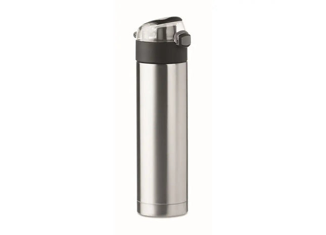 NUUK LUX Trinkflasche 400 ml, Mattsilber, Stilvoll & Kompakt für Unterwegs TK Gruppe® Grosshandel