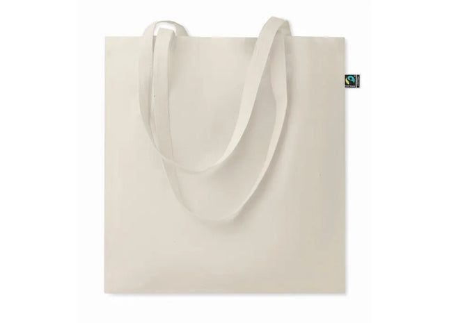 Nachhaltige Einkaufstasche Fair Trade OSOLE+ - Beige Umweltfreundliche Tragetasche aus fair gehandelter Baumwolle TK Gruppe® Grosshandel 