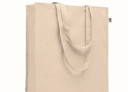 Nachhaltige Einkaufstasche Organic Cotton BENTE - Beige Umweltfreundliche Tragetasche aus Bio-Baumwolle TK Gruppe® Grosshandel 