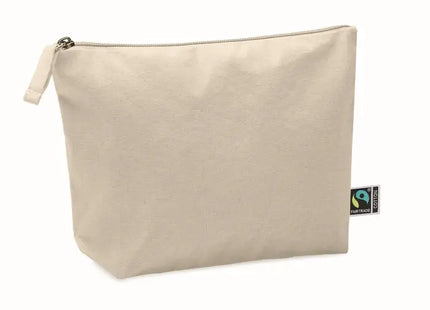 Nachhaltige Fairtrade OSOLE COS Kosmetiktasche - Öko-Beige, Umweltfreundlich TK Gruppe® Grosshandel 