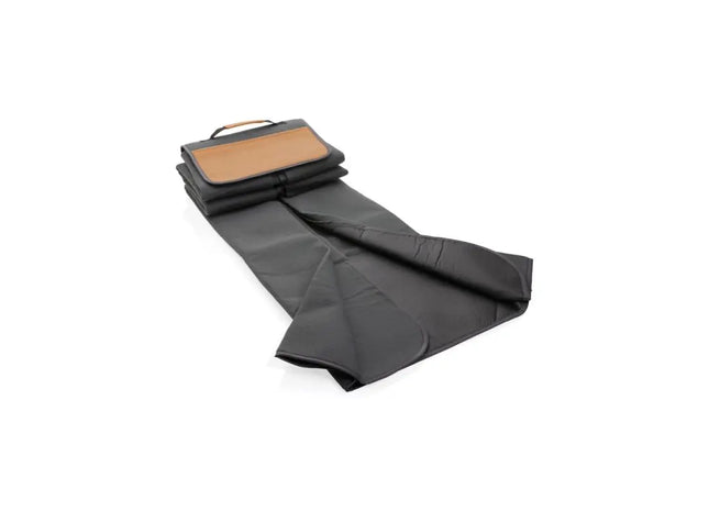 Nachhaltige Impact Aware™ RPET Picknickdecke mit PU-Tasche - Stilvolle und umweltfreundliche Decke TK Gruppe® Grosshandel 