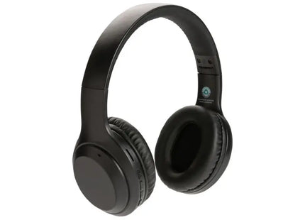 Nachhaltige Kopfhörer - RCS-Standard Recycelter Kunststoff, Schwarz TK Gruppe® Grosshandel 