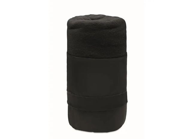 Nachhaltige RPET Fleecedecke MUSALA - Schwarze Decke für umweltbewussten Komfort TK Gruppe® Grosshandel 