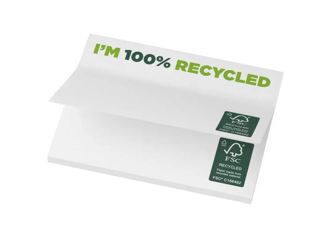 Nachhaltige Sticky-Mate Notes 100 x 75 mm - Weiß - 25 Blatt: Umweltfreundliche Lösung für effiziente Notizen TK Gruppe® Grosshandel 