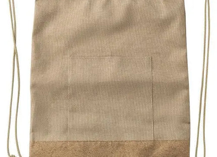 Nachhaltige rPET-Polyester Kordelzugtasche Ansel in Khaki TK Gruppe® Grosshandel 