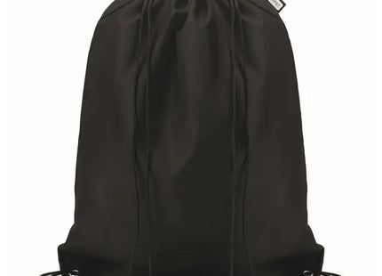 Nachhaltiger 190T RPET SHOOPPET Kordelzugbeutel - Schwarz TK Gruppe® Grosshandel 