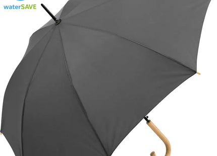 Nachhaltiger AC-Stockschirm ÖkoBrella mit waterSAVE Bezug - Grau, Windfest & Umweltfreundlich TK Gruppe® Grosshandel 