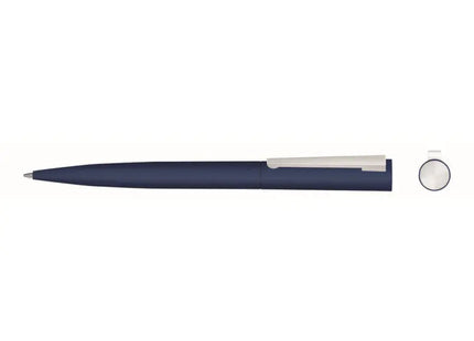 Nachhaltiger Brush Gum Drehkugelschreiber - nachfüllbarer, ergonomischer Tintenroller - dunkelblau TK Gruppe® Grosshandel 