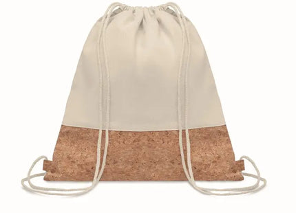 Nachhaltiger Kork ILLA Kordelzugbeutel - Praktischer und umweltfreundlicher Beutel in sanftem Beigeton TK Gruppe® Grosshandel 