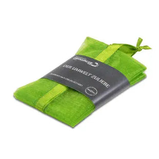 Nachhaltiger Obst- & Gemüsenetzbeutel mit bedruckter Banderole, Grün - 100% Bio TK Gruppe® Grosshandel 