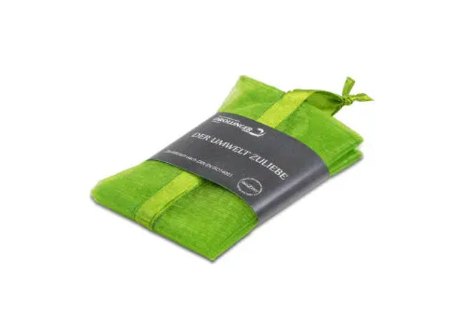 Nachhaltiger Obst- & Gemüsenetzbeutel mit bedruckter Banderole, Grün - 100% Bio TK Gruppe® Grosshandel 