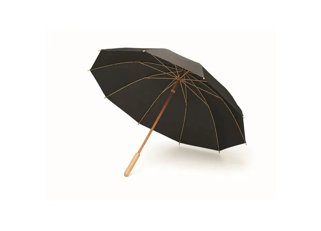 Nachhaltiger RPET-Bambus-Regenschirm TUTENDO 23,5 Zoll - Umweltfreundlich & Elegant TK Gruppe® Grosshandel 