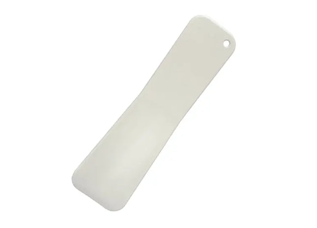 Nachhaltiger Schuhlöffel aus recyceltem Material – umweltfreundliche weiße Schuhanzieher TK Gruppe® Grosshandel 