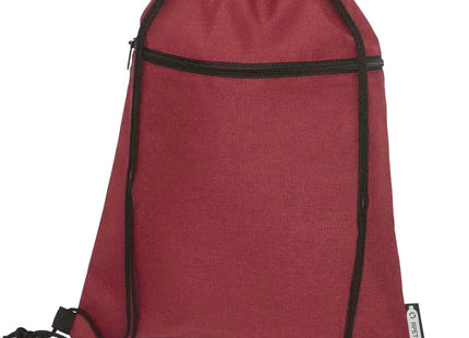 Nachhaltiger Sportbeutel aus recyceltem PET (RPET) - Heather Dunkelrot, 5L Kapazität TK Gruppe® Grosshandel 