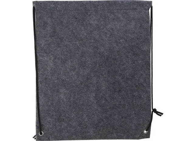 Nachhaltiger rPET-Filz-Rucksack Maya mit Kordelzug - Grau TK Gruppe® Grosshandel 