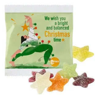 Nachhaltiges Veganes Weihnachtsgelee - Bedrucktes kompostierbares Tütchen für umweltbewussten Genuss TK Gruppe® Grosshandel 