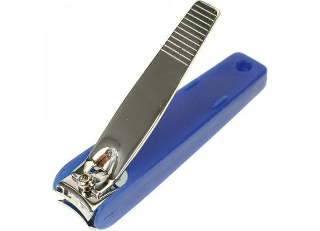 Nagelschneider 7cm mit Auffangbehälter, Blau - Präzise Maniküre-Werkzeug TK Gruppe® Grosshandel 