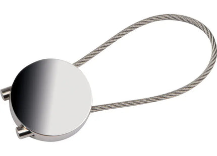 Namur Metall-Schlüsselanhänger in Silbergrau - Elegantes Design TK Gruppe® Grosshandel 