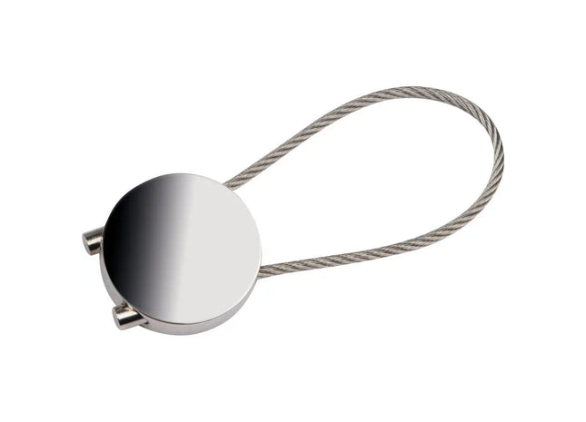 Namur Metall-Schlüsselanhänger in Silbergrau - Elegantes Design TK Gruppe® Grosshandel 