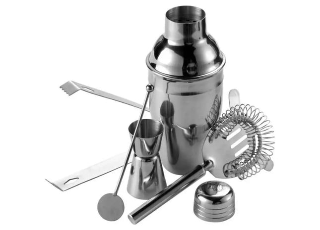 Natalina Edelstahl-Cocktailmixer-Set: Profi-Barausstattung für Zuhause TK Gruppe® Grosshandel 