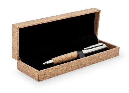 Natur Metallstift mit Korkgriff: Umweltfreundliches Schreibgerät TK Gruppe® Grosshandel 