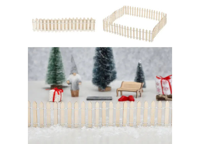 Natur Wichtel-Zaun, Verspielte Gartengrenze, ca. 90x5cm TK Gruppe® Grosshandel 