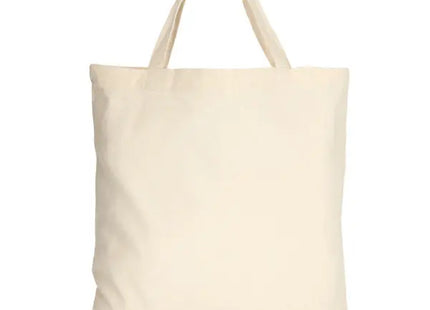 Naturfarbene Baumwoll-Einkaufstasche mit Kurzen Henkeln - Öko-Freundlich TK Gruppe® Grosshandel 