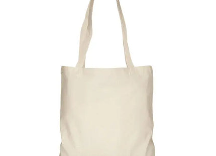 Naturfarbene Baumwolltasche mit Langen Henkeln, Umweltfreundlich & Stabil TK Gruppe® Grosshandel 