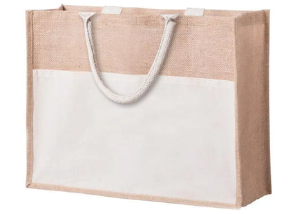 Naturfarbene Cekon Strandtasche – Öko-Chic & Geräumig TK Gruppe® Grosshandel 