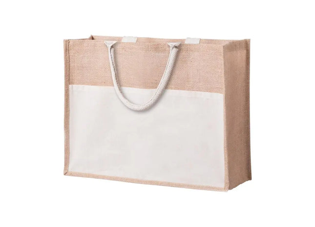 Naturfarbene Cekon Strandtasche – Öko-Chic & Geräumig TK Gruppe® Grosshandel 