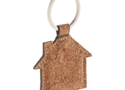 Naturfarbener Corhu Haus-Schlüsselanhänger - Ökologisch & Stilvoll TK Gruppe® Grosshandel 