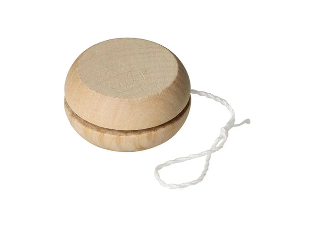 Naturfarbenes Jo-Jo Timber - Traditionelles Holzspielzeug für nostalgischen Spielspaß TK Gruppe® Grosshandel 