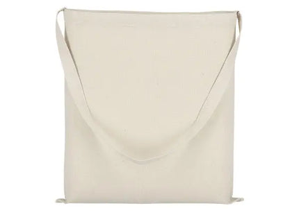 Natürliche Baumwoll-Einkaufstasche mit langem Henkel – umweltfreundlich, praktisch, robust TK Gruppe® Grosshandel 